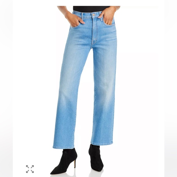 MOTHER Women's Straight Leg Jeans in Light Blue